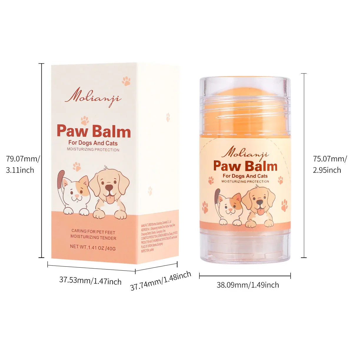 Pet Paw & Nose Moisturizing Cream – Anti-Crack for Dogs & Cats