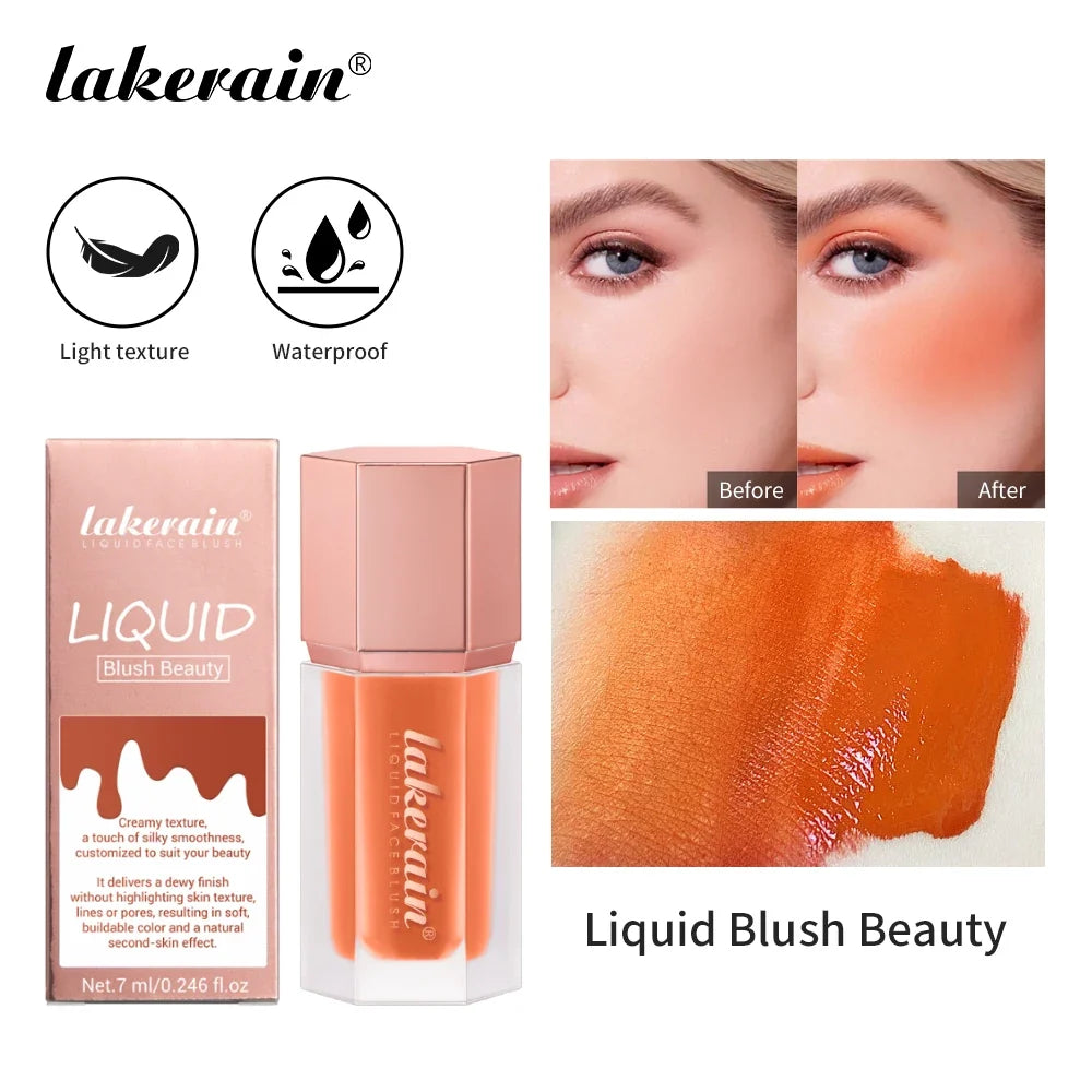 Lakerain Liquid Blush – Waterproof Matte Velvet, 6 Shades