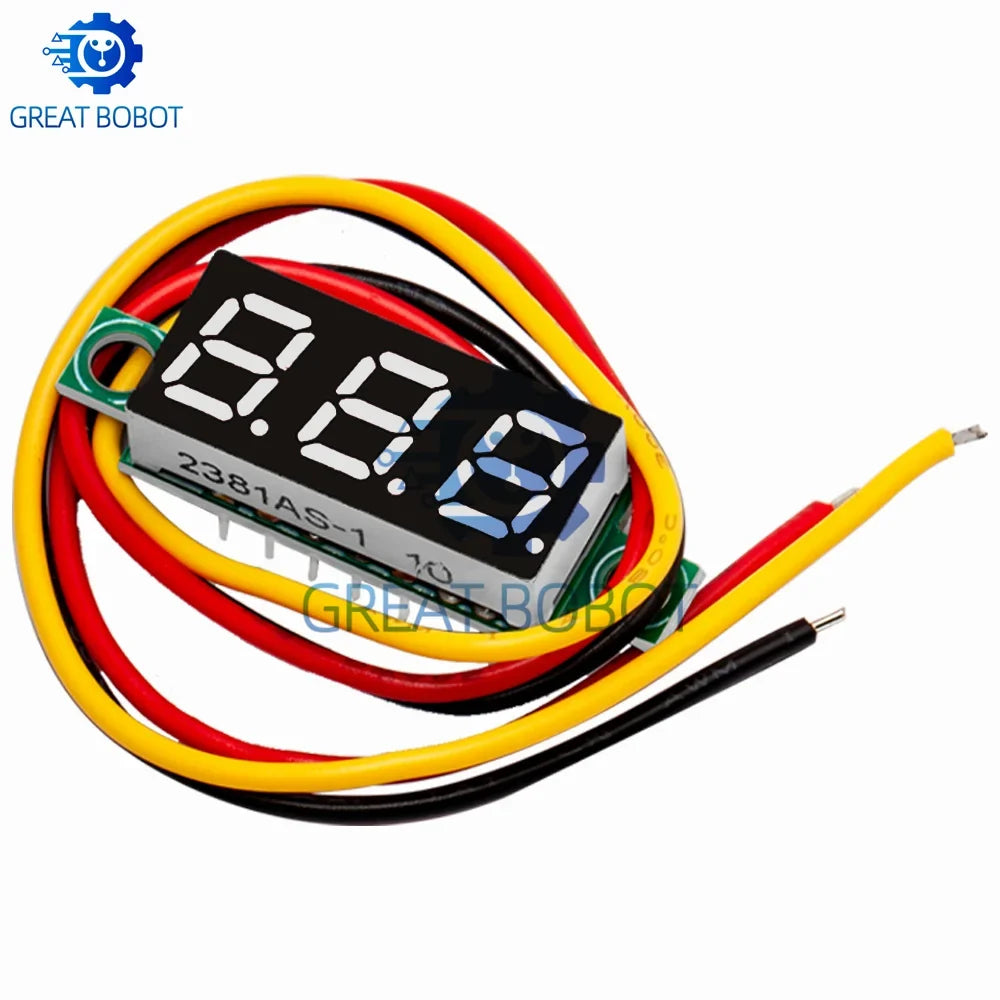 Mini DC Digital Voltmeter – 0.28" LED Panel Meter 4.5V–100V