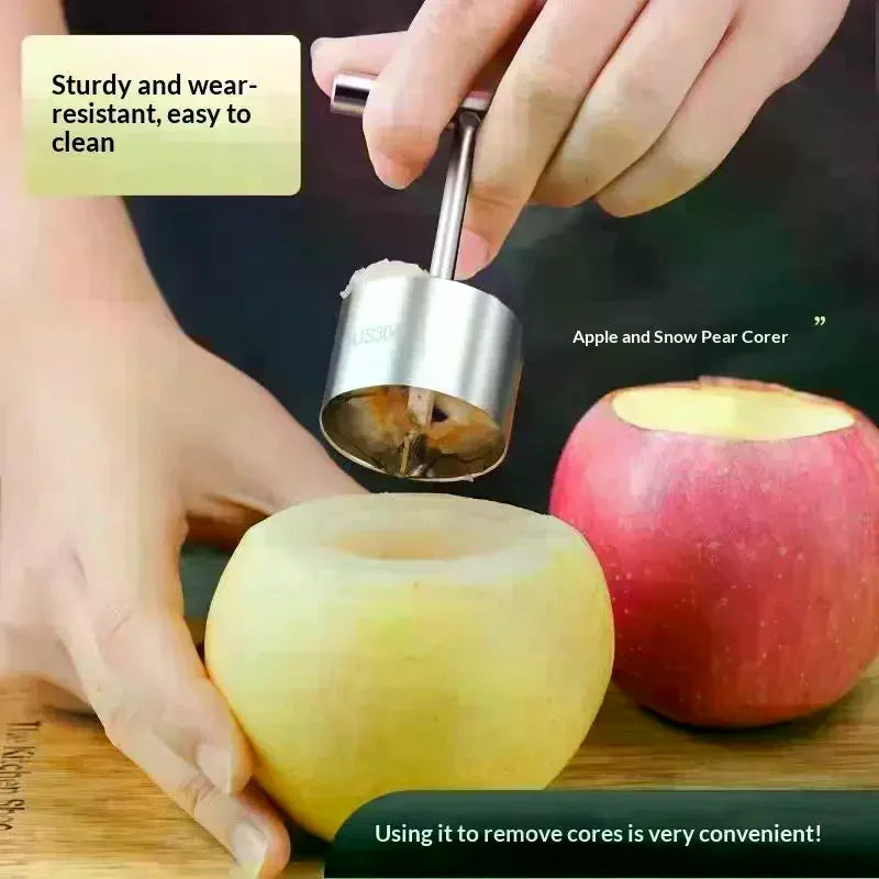 Stainless Steel Fruit Corer – Apple & Pear Core Remover