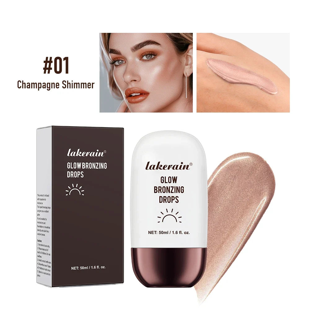 Glow Bronzing Drops – Liquid Bronzer with Peptides & Squalane
