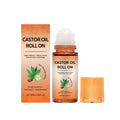 Natural Castor Oil Roll-On | 360° Massage Roller Hair & Skin