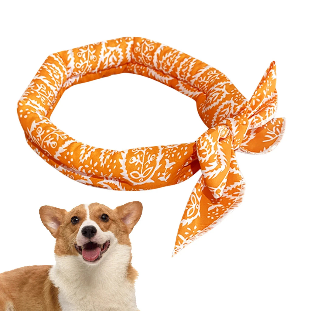 Pet Cooling Bandana Scarf – Ice Collar for Dogs & Cats
