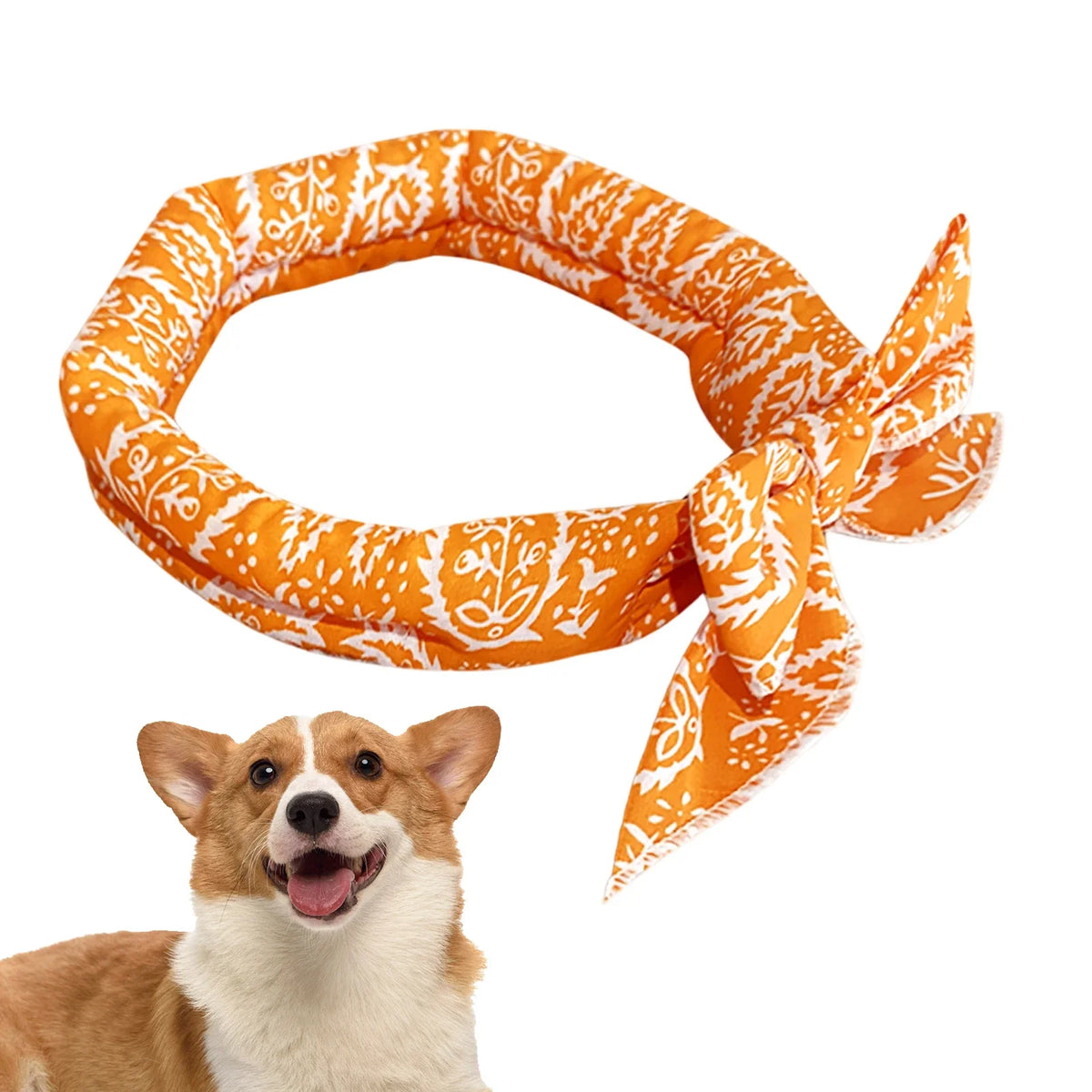 Pet Cooling Bandana Scarf – Ice Collar for Dogs & Cats