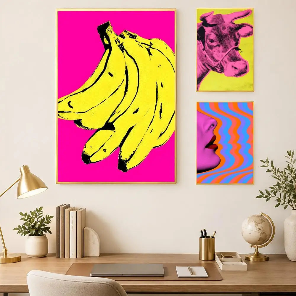Andy Warhol Self-Stick HD Wall Art Poster – Waterproof Decor
