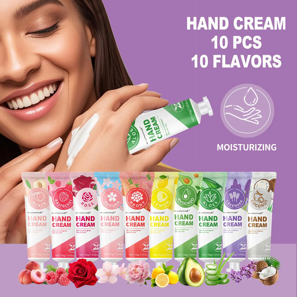 Women's Gift Set – Hand Cream, Lipstick & Glitter | 10 Sets