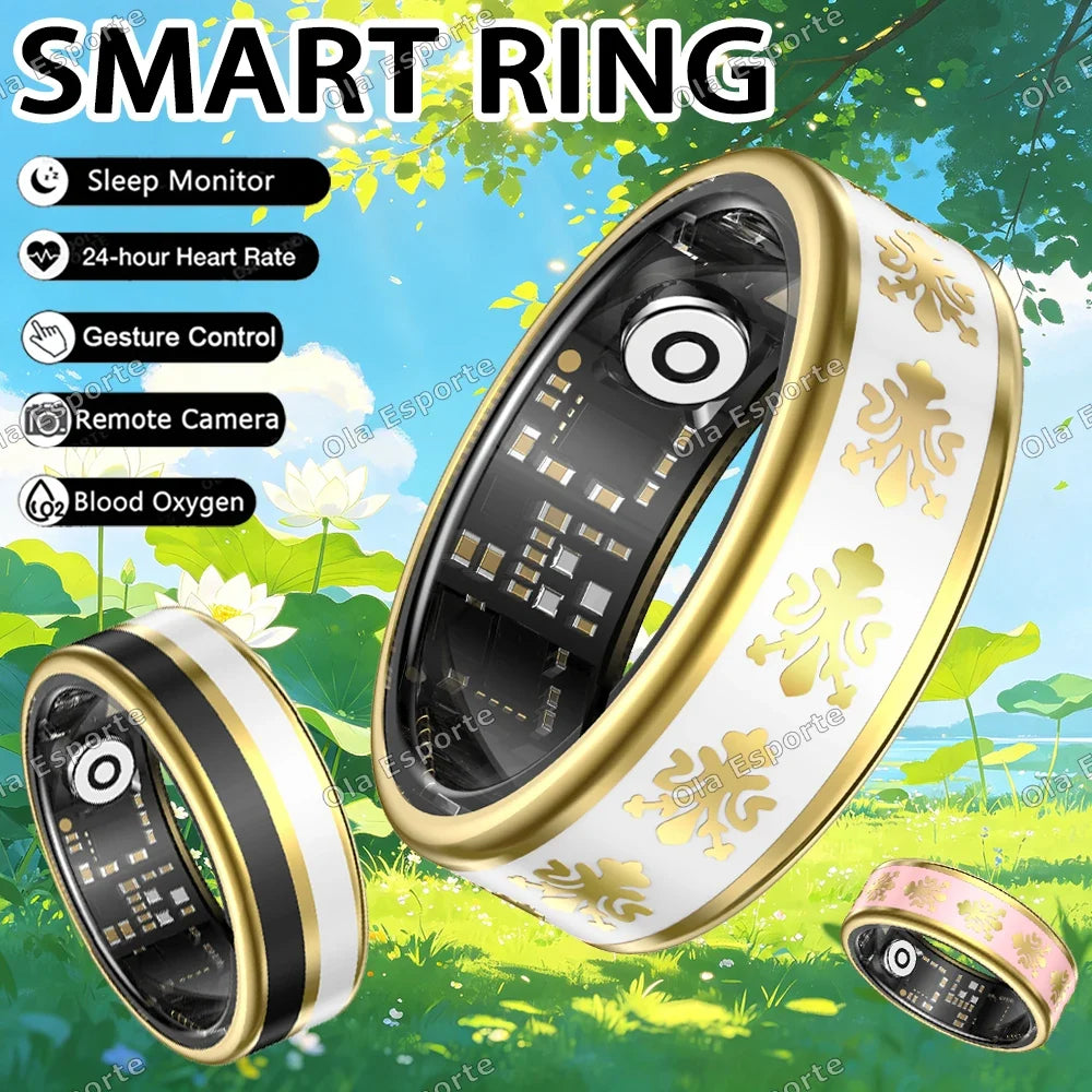 Smart Ring – Heart Rate, SpO₂ & Sleep Tracker | IP67 Waterproof