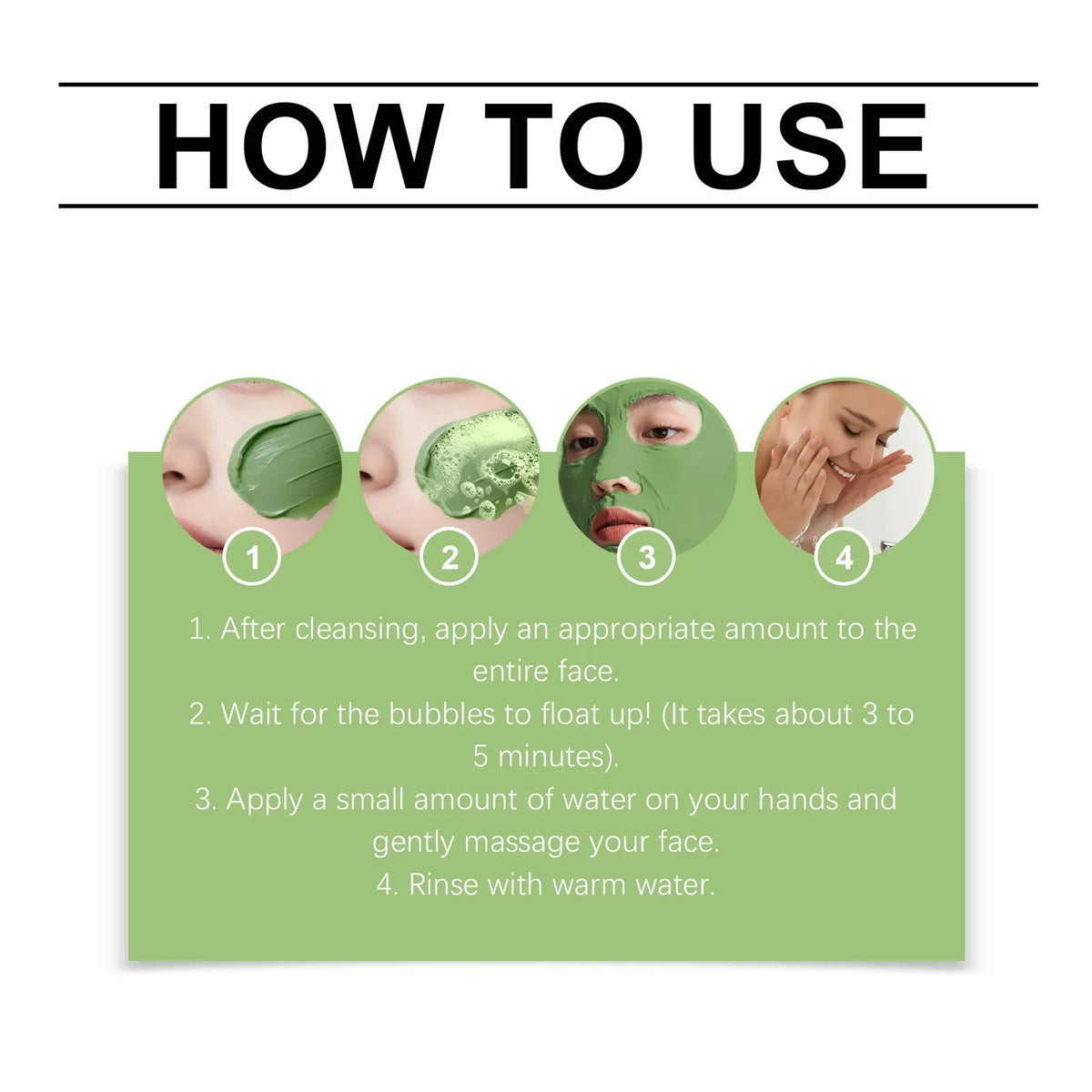 Basil Bubble Mud Mask – Blackhead Remover & Pore Cleanser 90g