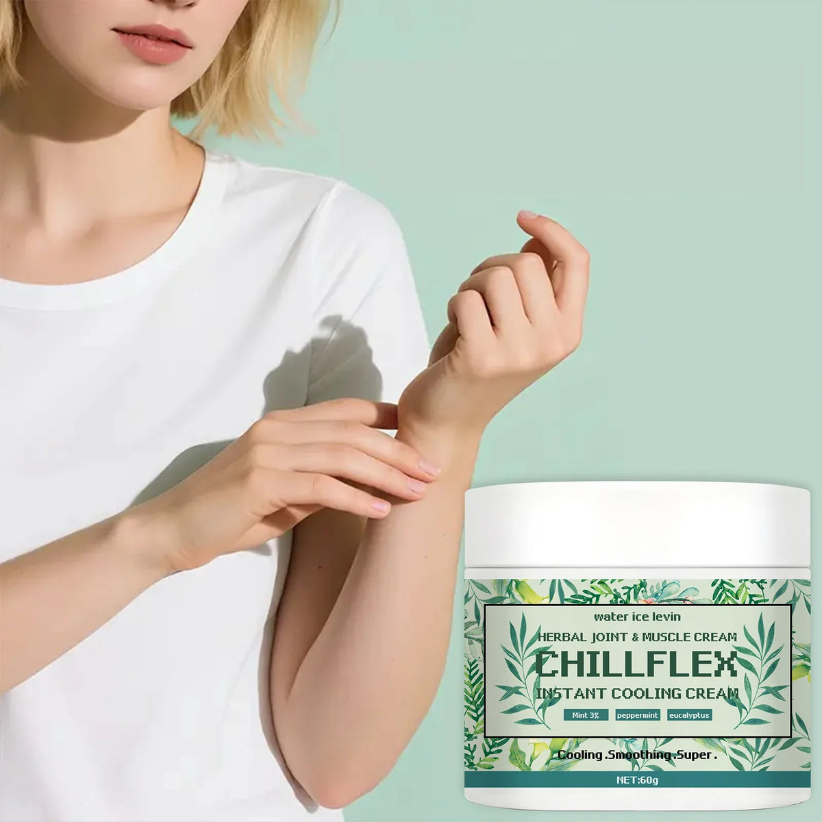 CHILLFLEH Cooling Cream – Mint & Eucalyptus Body Cream 60g