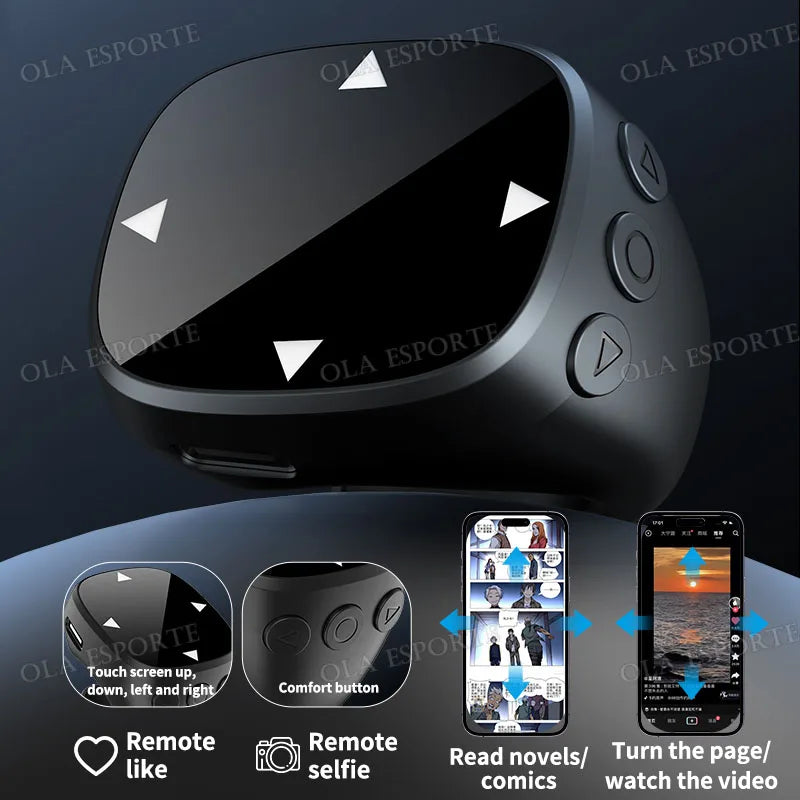 Remote Control Touch Screen Page Turner Web Bluetooth Camera Video