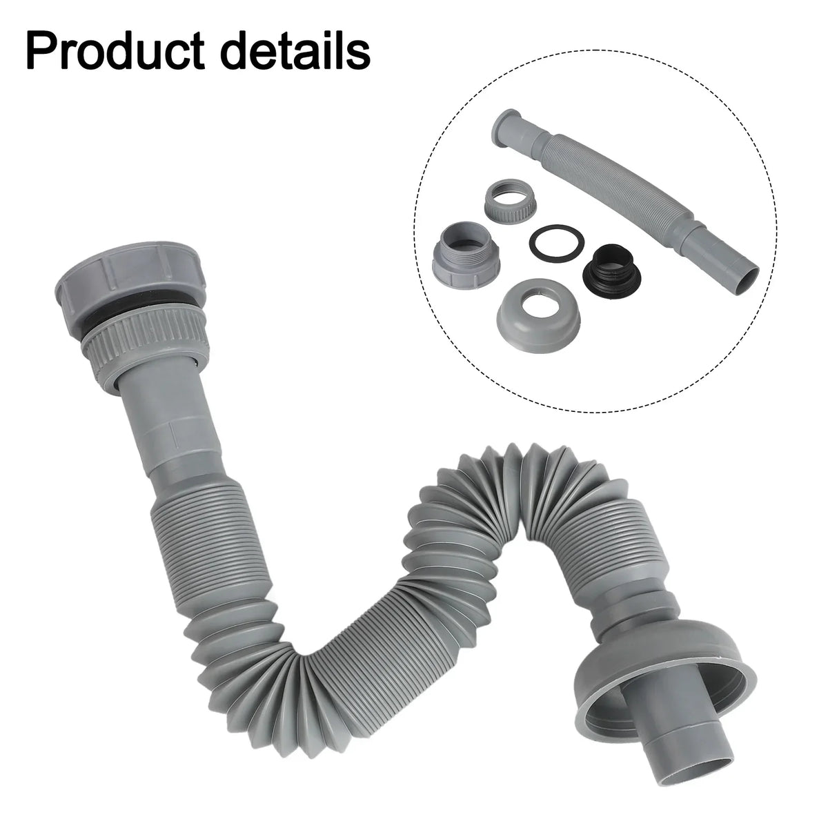 Expandable Sink Drain Pipe 32/45/56mm | ABS Connecting Hose