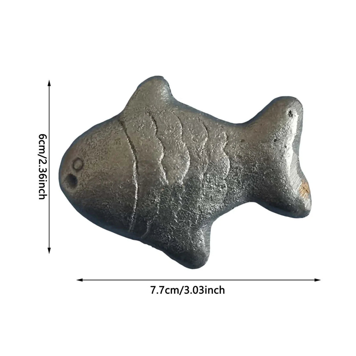 Vintage Cast Iron Fish Ornament | Double-Sided 3D Sculpture