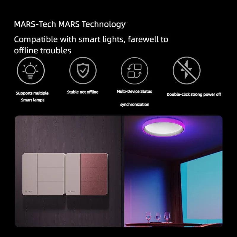 Aqara Smart Wall Switch Z1 More Control Zigbee 3 0 Compatible Single