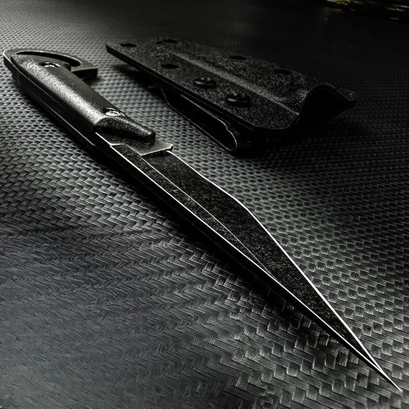 YRIDEFE EDC Fixed Blade Straight Knife with Sheath