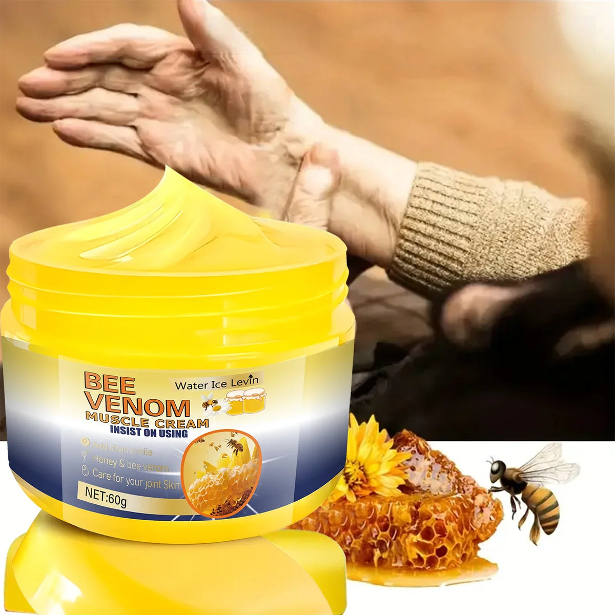 Cooling & Warming Muscle Cream – Bee Venom, Hyaluronic Acid & Magnesium