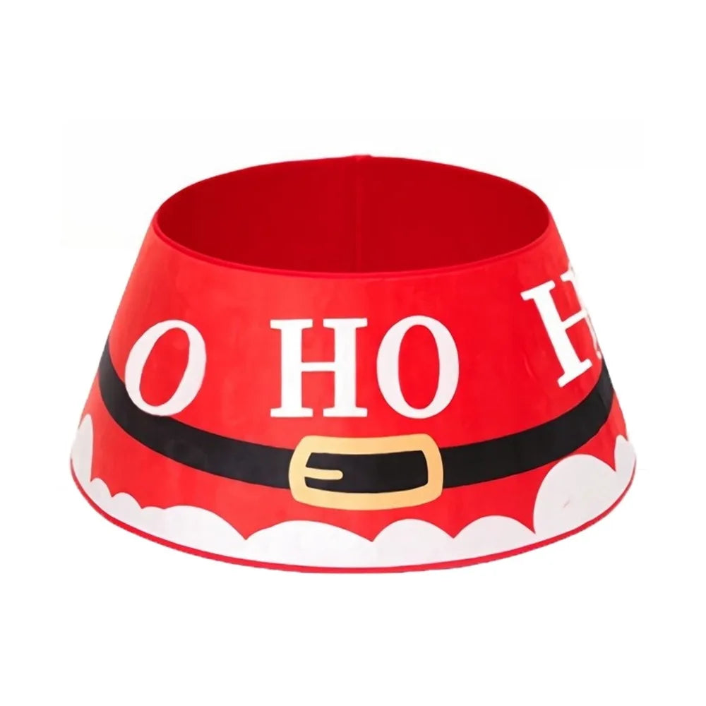 Christmas Tree Skirt – Snowman, Santa & Elk Xmas Floor Cover
