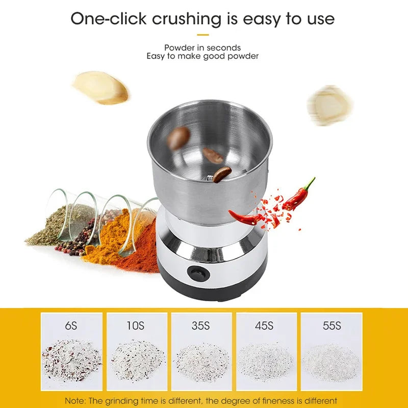 HOMEFISH 300ml Electric Coffee & Spice Grinder | 2/4 Blades