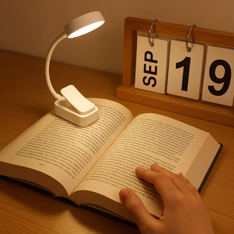 USB Charging Adjustable Reading Light 3 Modes Eye Protection LED