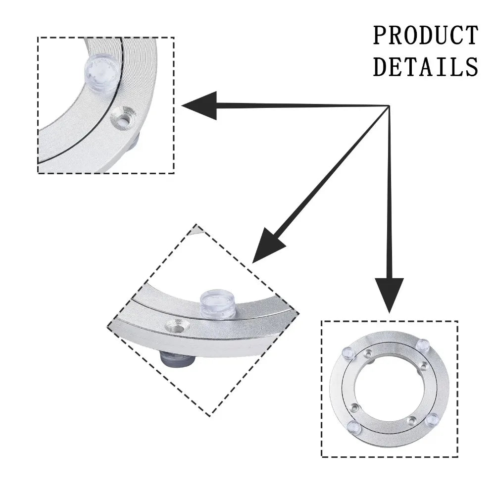 Rotating Bearing Turntable Round Heavy Duty Plate Base Rust Resistant