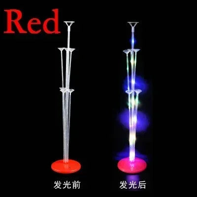 Led Light Balloon Stand Holder Kids Birthday Christmas Party Stick