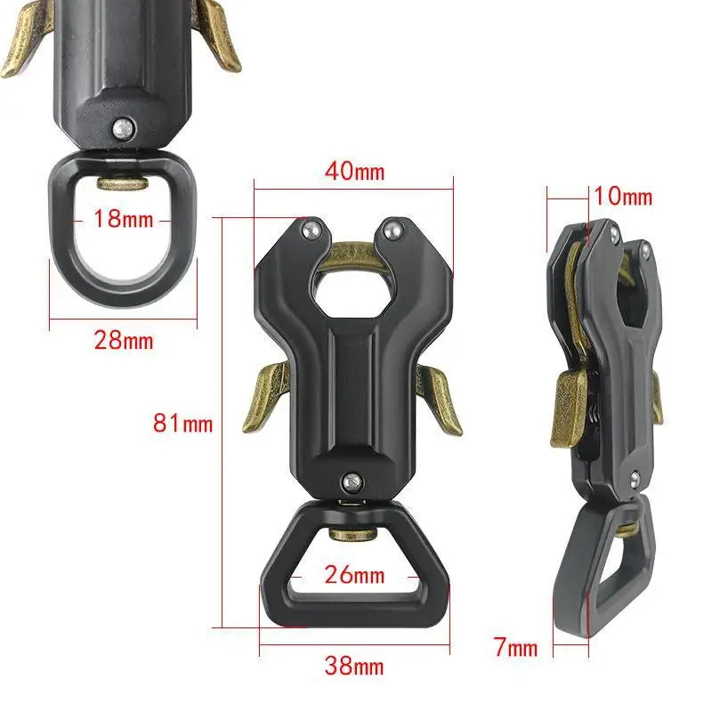 Heavy Duty Aluminum Dog Leash Swivel Clip | Quick Release