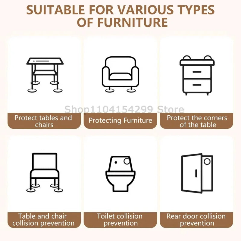 Non-Slip Furniture Pads – Self-Adhesive 6mm EVA Floor Protectors