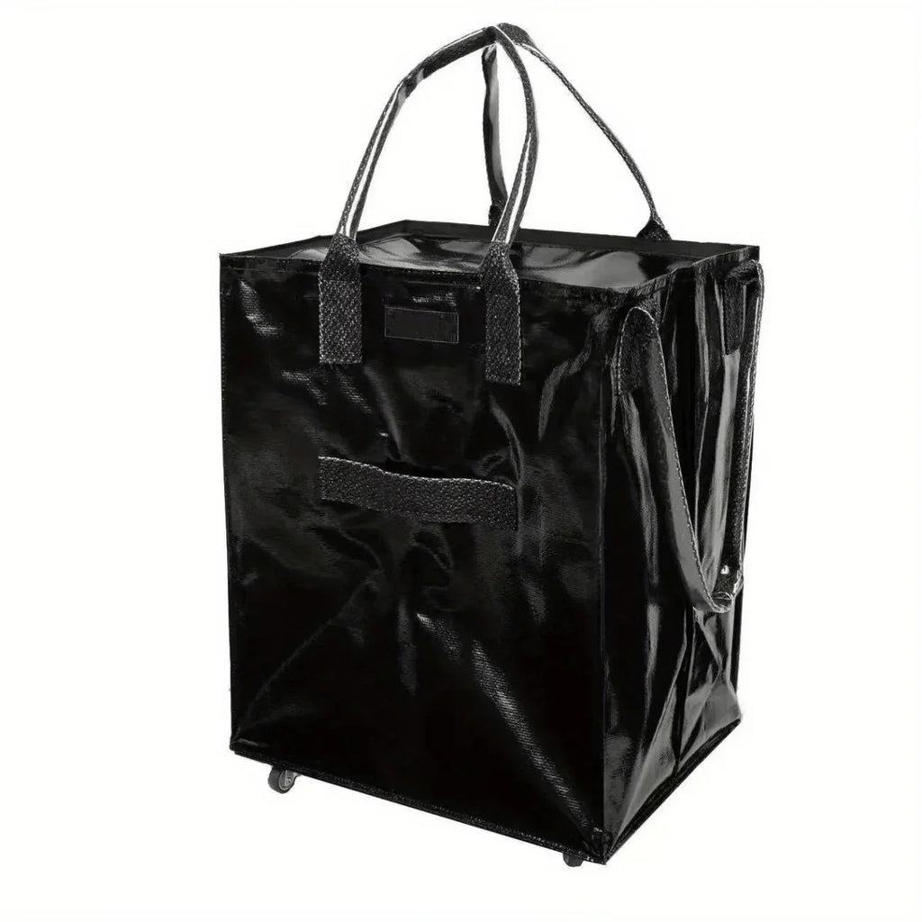 Large Folding Shopping Cart with Wheels – Portable & Foldable