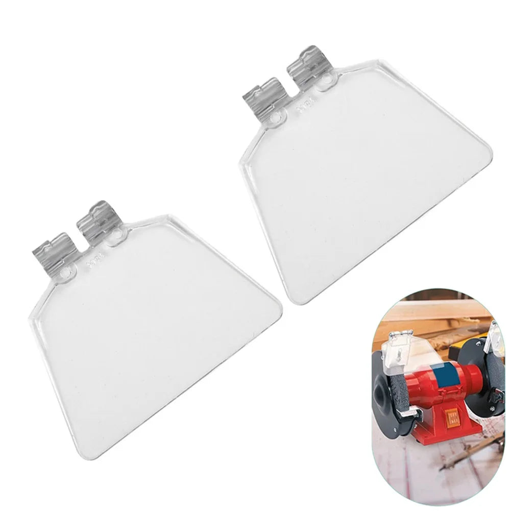 2-Pack Bench Grinder Eye Guards – Clear ABS Safety Shields