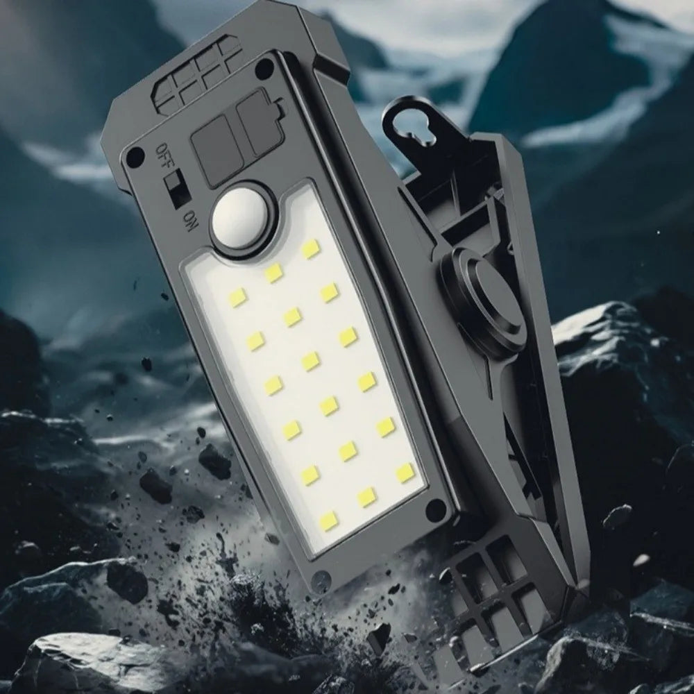 Solar Clip-On Light | 3 Modes, Motion Sensor & USB Backup