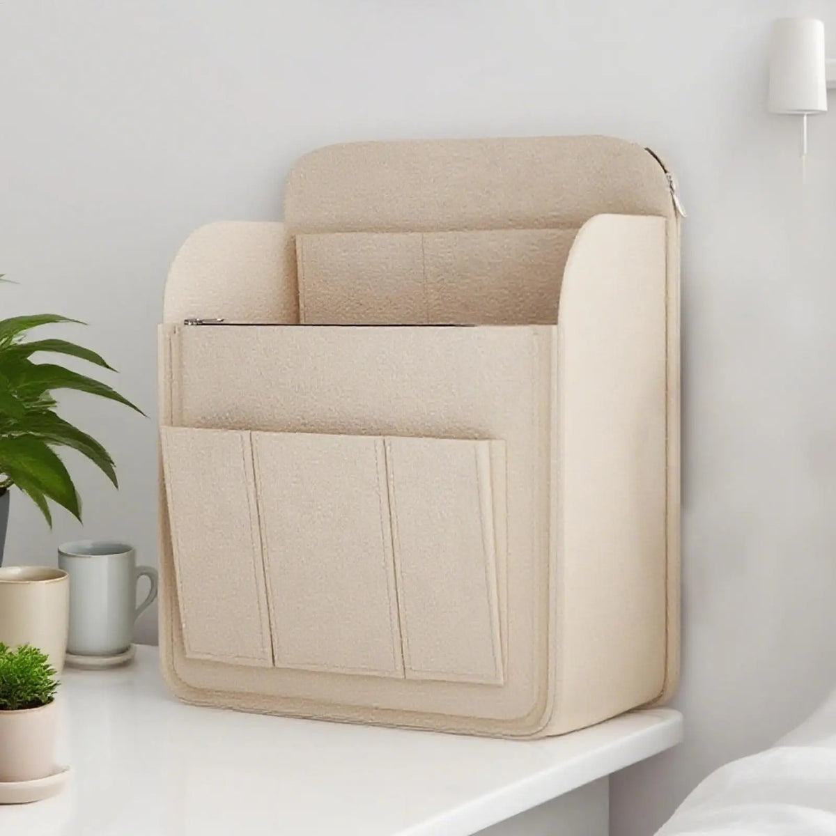 Felt Backpack Insert Organizer – Multi-Pocket Storage Bag
