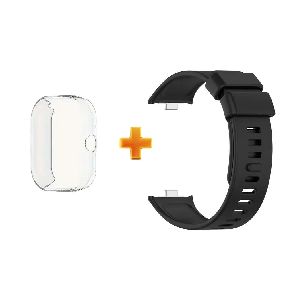 Redmi Watch 4 Silicone Strap & TPU Case Set – Shockproof Cover