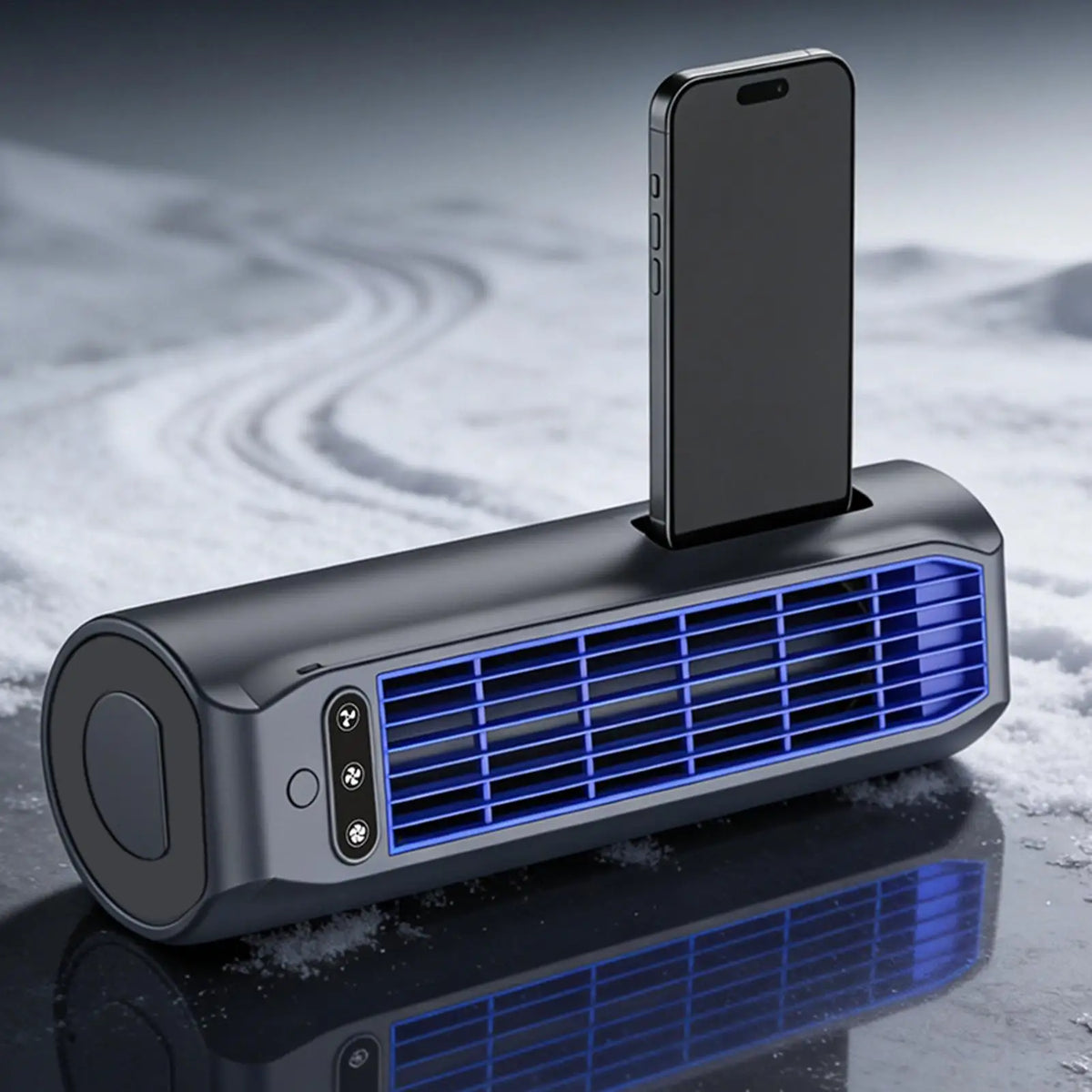 Portable Rechargeable Tower Fan – 3-Speed Silent Desktop Cooler