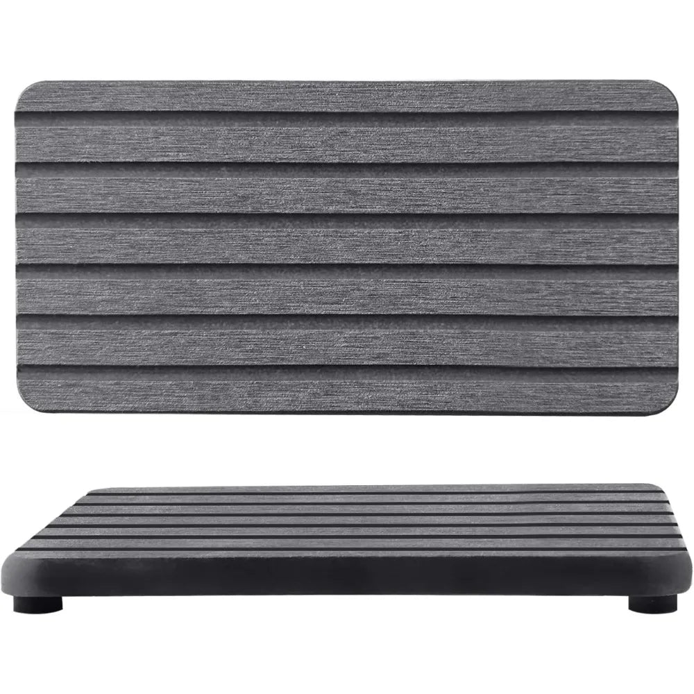 2-Pack Diatomite Stone Coasters & Drying Mat | Kitchen Counter