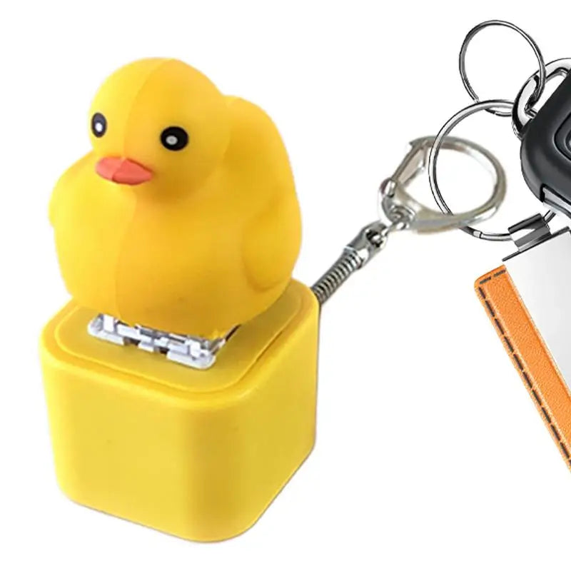 Keyboard Bag Charm Fidget Clicker Small Backpack Ornament Duck Shape