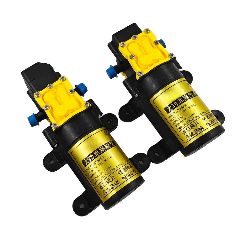 12V 8L Self-Priming Diaphragm Pump – High Pressure Sprayer
