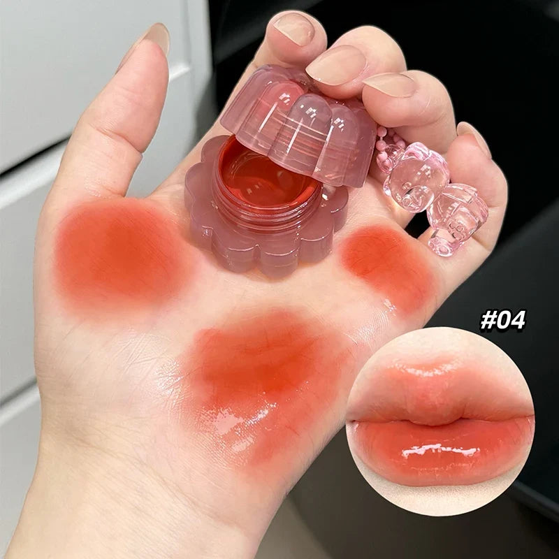 QIBEST Mirror Lip Gloss & Cheek Tint – Hydrating Jelly Stain