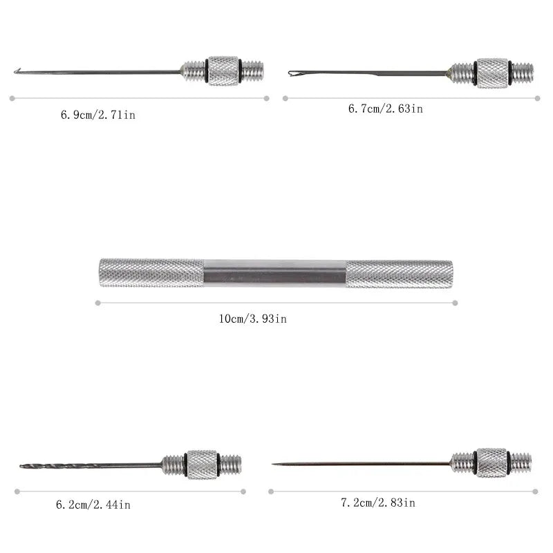 European Bait Threading Tools Cove Fishing Gear Metal Hook Needle