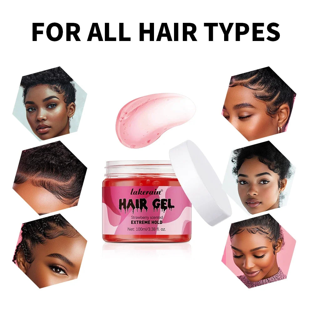 Lakerain Edge Control Hair Gel – Anti-Frizz Curl Defining Cream