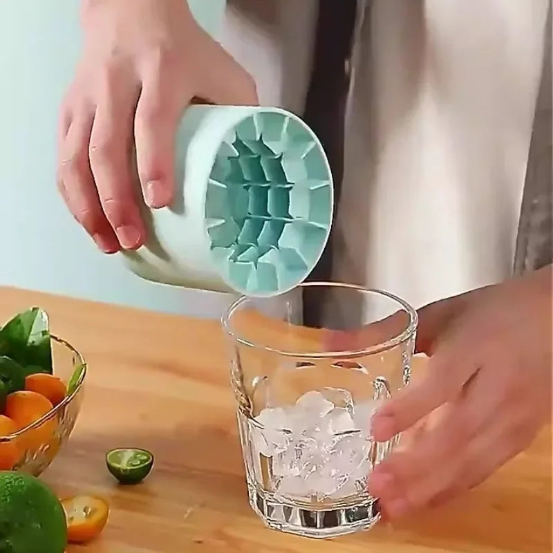Silicone Ice Cube Mold Tray with Popsicle Sticks | Reusable