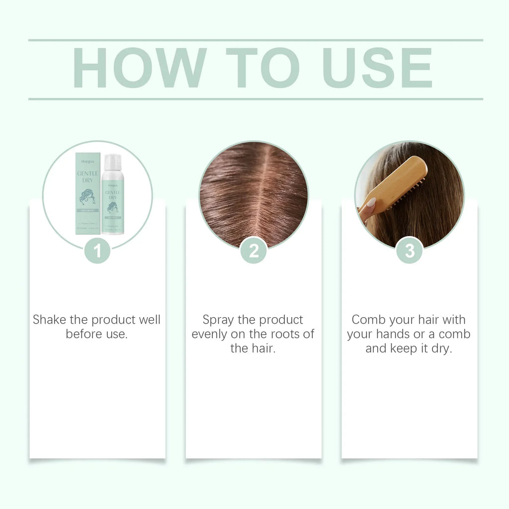 HOEGOA Dry Shampoo Spray – Oil Control, Volume & Root Lift