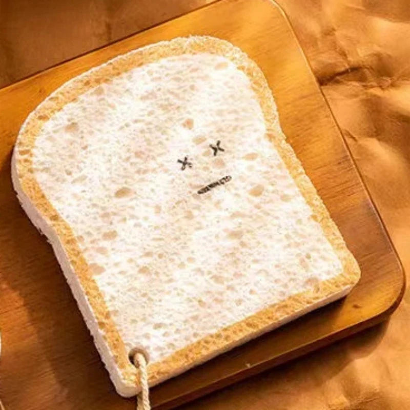 Toast Wood Pulp Cotton Dish Rag – Magic Sponge Wipe & Scour