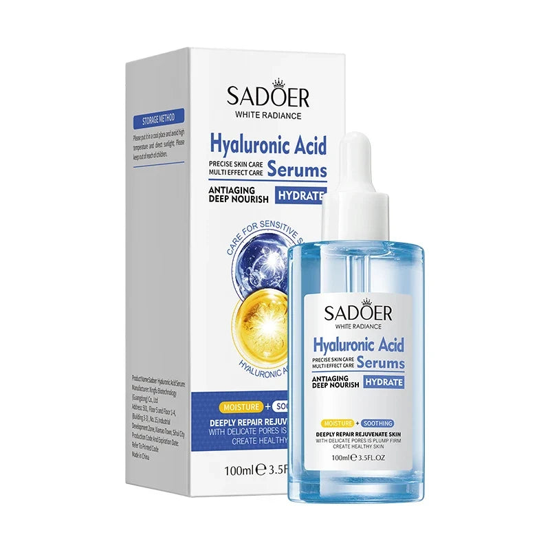 SADOER Hyaluronic Acid Face Serum – Firming & Hydrating 100ml
