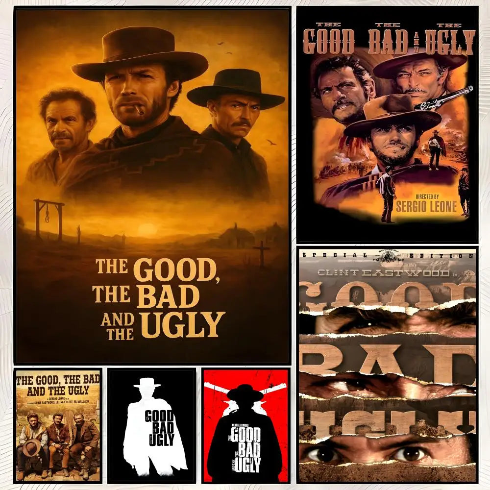 The Good The Bad & The Ugly HD PVC Self-Stick Wall Poster