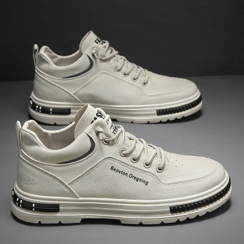 YBQJOO Men's High Top Winter Casual Shoes – Warm & Non-Slip