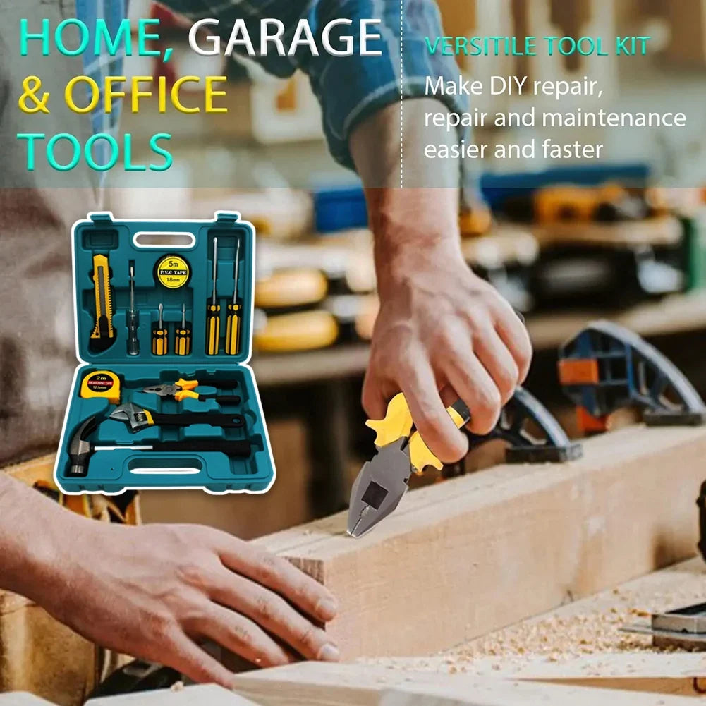 12-Piece Home Tool Set with Case | Portable Essential Kit