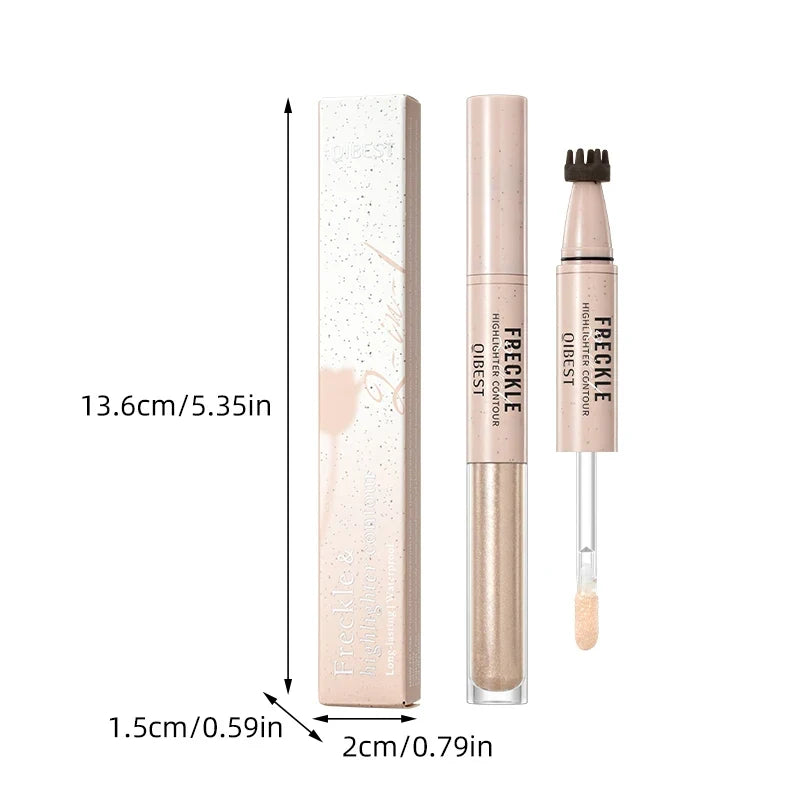 QIBEST 2-in-1 Freckle Pen – Highlight & Contour | All Skin Types
