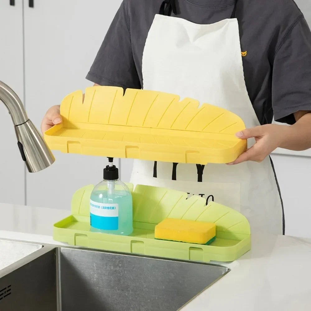 1 Suction Based Sink Splash Guard Storage Kitchen Anti Barrier
