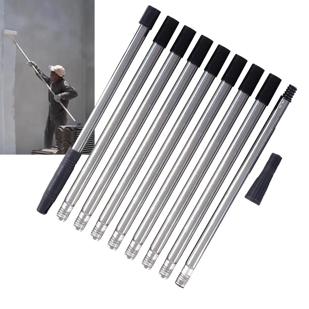 13.1FT Stainless Steel Paint Roller Extension Pole – 10 Sections
