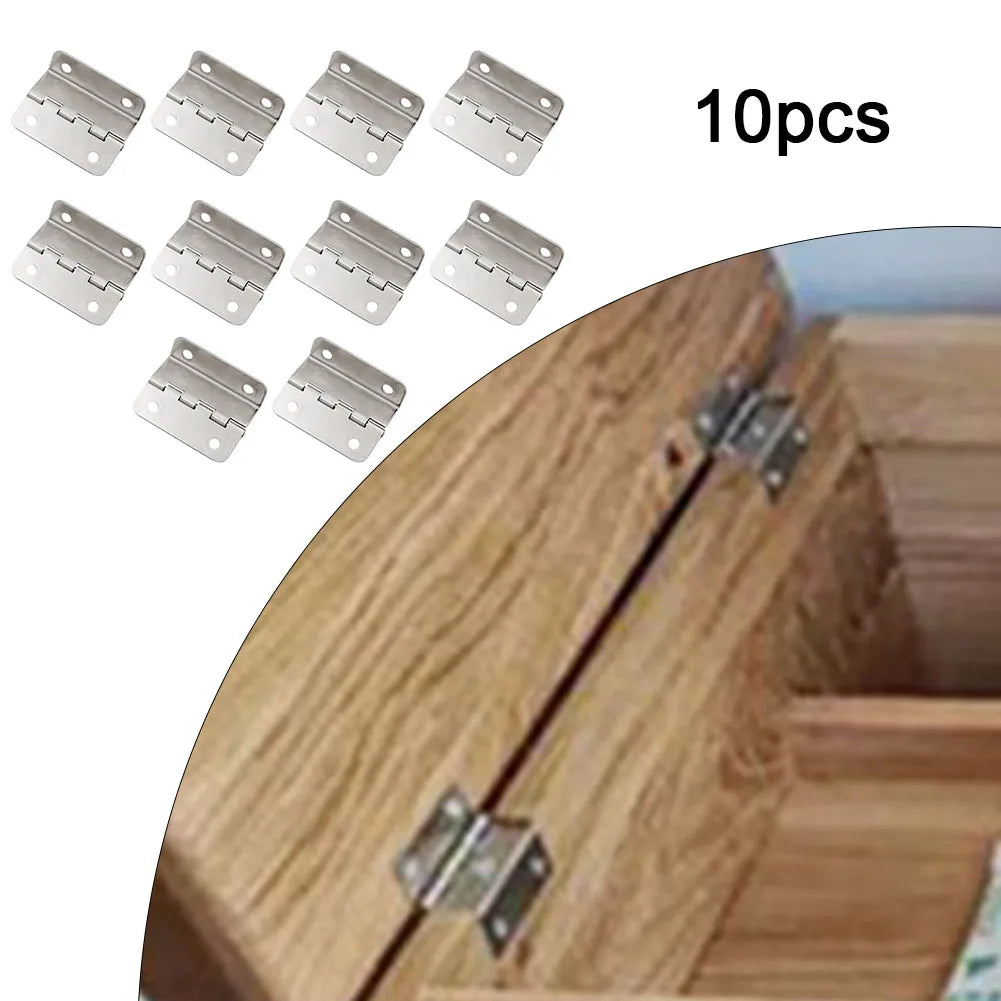 Cabinet Hinge Wooden Box Tri-fold Right Angle 4 Holes Three-folding