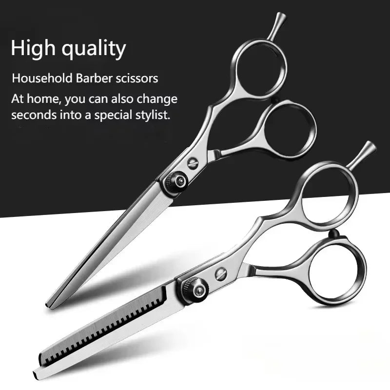 6-Inch Professional Hair Cutting & Thinning Scissors Set